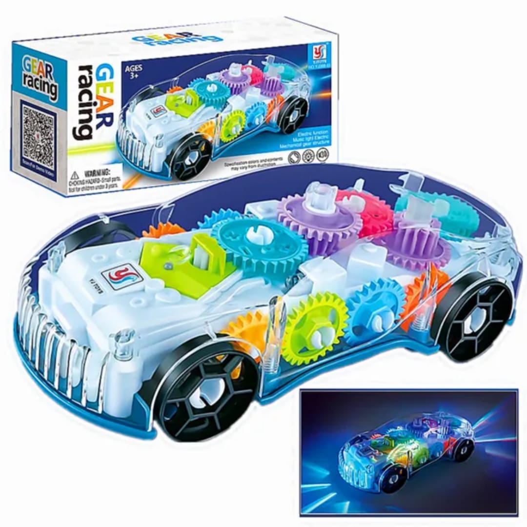 Transparent Gear Light And Music Car