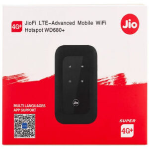 JIO 4G+ Wifi Airport pocket Router Hotspot Router MF680s with Battery