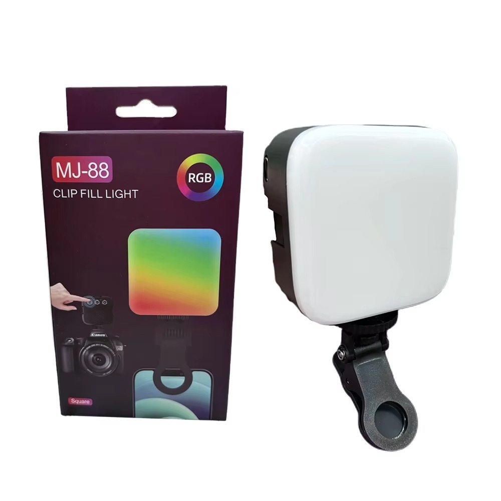 MJ-88 Mini Rechargeable LED Video Light RGB Camera Light